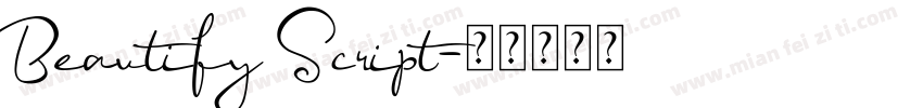 Beautify Script字体转换